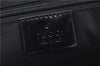 Authentic GUCCI Shoulder Hand Bag GG Canvas Enamel 0021122 Black J8271