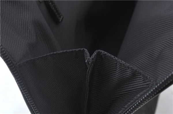 Authentic GUCCI Shoulder Hand Bag GG Canvas Enamel 0021122 Black J8271