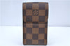 Authentic Louis Vuitton Damier Etui Cigarette Case N63024 LV J8299