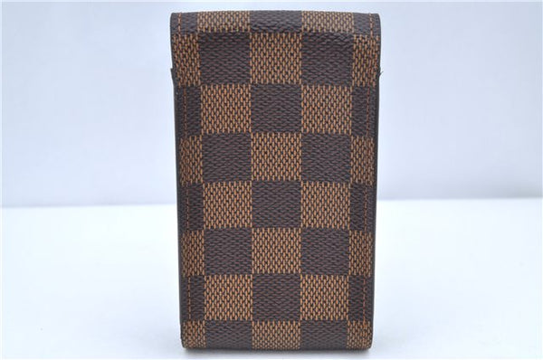 Authentic Louis Vuitton Damier Etui Cigarette Case N63024 LV J8299