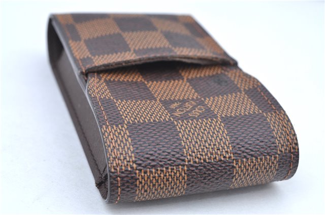 Authentic Louis Vuitton Damier Etui Cigarette Case N63024 LV J8299