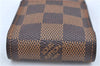Authentic Louis Vuitton Damier Etui Cigarette Case N63024 LV J8299