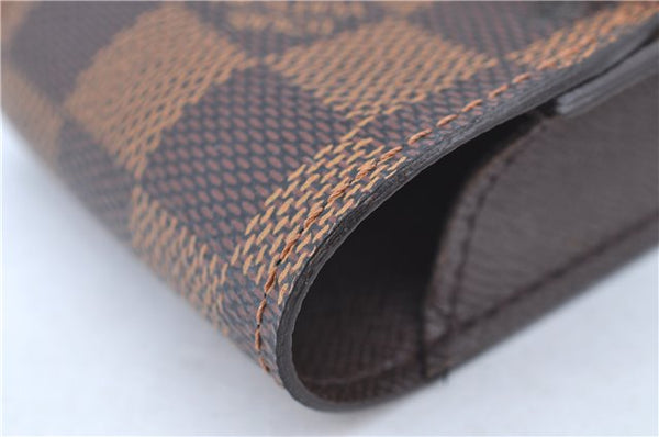 Authentic Louis Vuitton Damier Etui Cigarette Case N63024 LV J8299