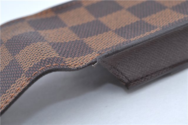 Authentic Louis Vuitton Damier Etui Cigarette Case N63024 LV J8299