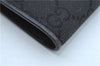 Authentic GUCCI Long Wallet Purse GG Canvas Leather 106650 Black J8309