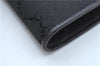 Authentic GUCCI Long Wallet Purse GG Canvas Leather 106650 Black J8309