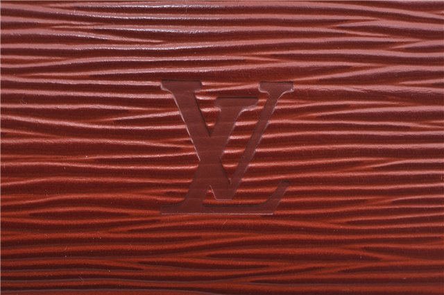 Authentic Louis Vuitton Epi Duplex Shoulder Tote Bag Brown M52423 LV J8330