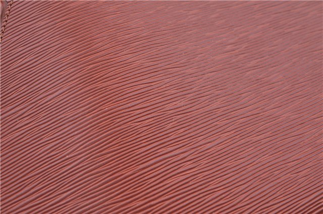 Authentic Louis Vuitton Epi Duplex Shoulder Tote Bag Brown M52423 LV J8330