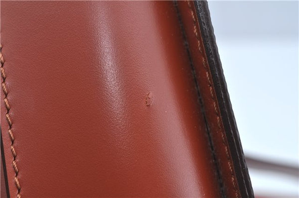 Authentic Louis Vuitton Epi Duplex Shoulder Tote Bag Brown M52423 LV J8330