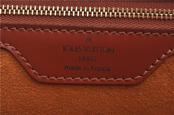 Authentic Louis Vuitton Epi Duplex Shoulder Tote Bag Brown M52423 LV J8330