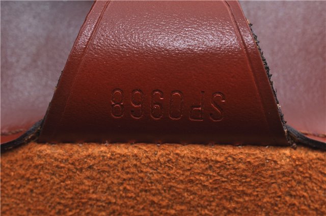 Authentic Louis Vuitton Epi Duplex Shoulder Tote Bag Brown M52423 LV J8330