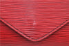 Authentic Louis Vuitton Epi Arts Deco Clutch Bag Red M52637 LV J8370