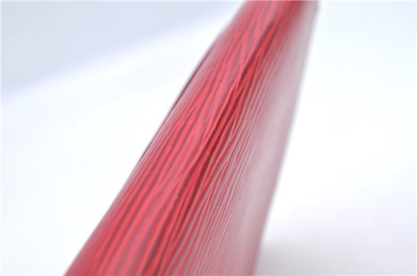 Authentic Louis Vuitton Epi Arts Deco Clutch Bag Red M52637 LV J8370