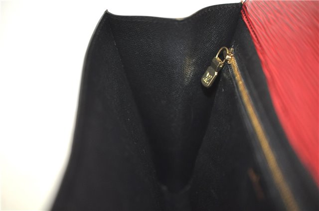 Authentic Louis Vuitton Epi Arts Deco Clutch Bag Red M52637 LV J8370
