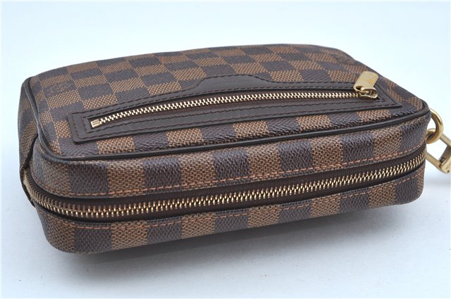 Authentic Louis Vuitton Damier Pochette Billets Macao Clutch Bag N61739 LV J8371