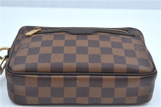 Authentic Louis Vuitton Damier Pochette Billets Macao Clutch Bag N61739 LV J8371