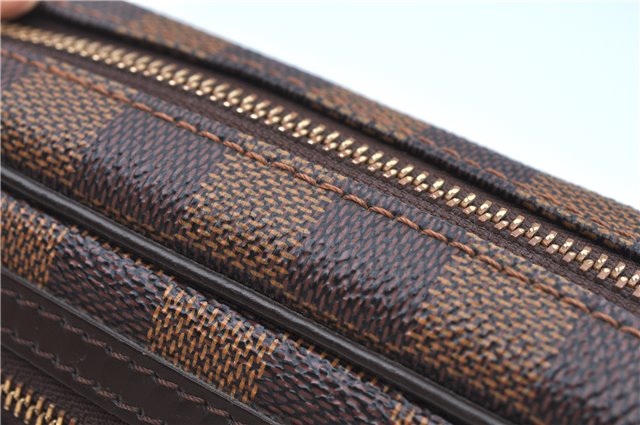 Authentic Louis Vuitton Damier Pochette Billets Macao Clutch Bag N61739 LV J8371