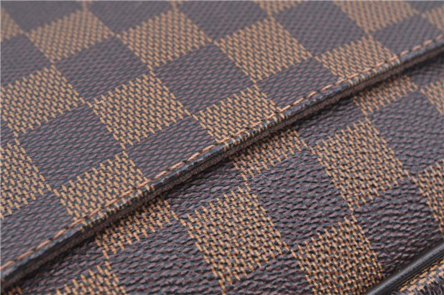 Authentic Louis Vuitton Damier Pochette Billets Macao Clutch Bag N61739 LV J8371