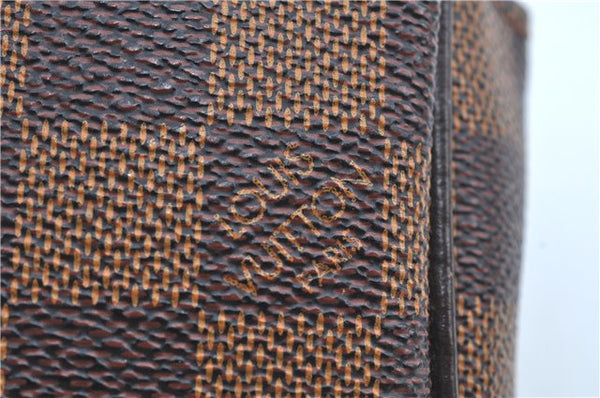 Authentic Louis Vuitton Damier Pochette Billets Macao Clutch Bag N61739 LV J8371