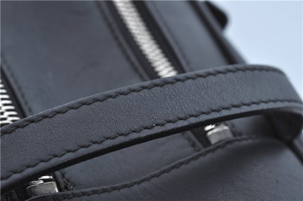 Authentic GUCCI Clutch Hand Bag Purse Leather 0141130 Black J8377