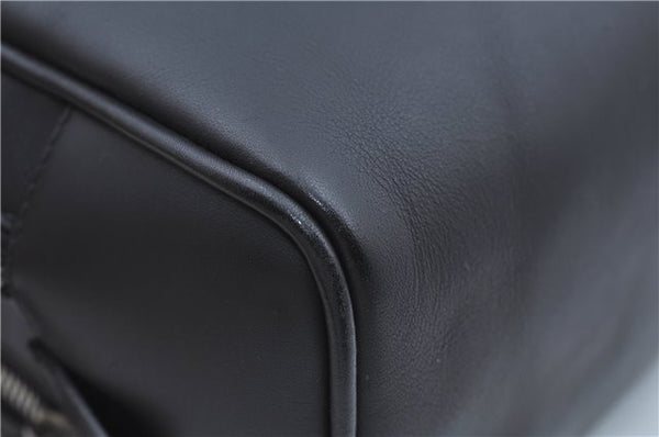 Authentic GUCCI Clutch Hand Bag Purse Leather 0141130 Black J8377