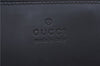 Authentic GUCCI Clutch Hand Bag Purse Leather 0141130 Black J8377