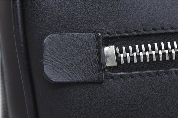 Authentic GUCCI Clutch Hand Bag Purse Leather 0141130 Black J8377