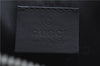 Authentic GUCCI Clutch Hand Bag Purse Leather 0141130 Black J8377