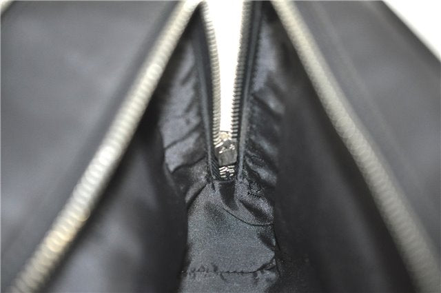 Authentic GUCCI Clutch Hand Bag Purse Leather 0141130 Black J8377