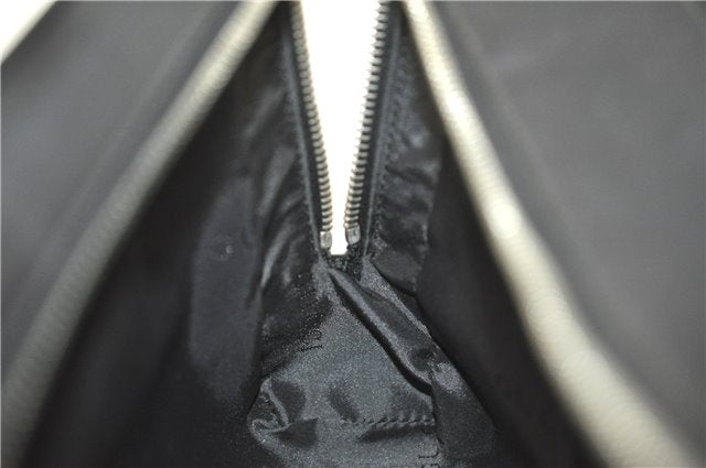 Authentic GUCCI Clutch Hand Bag Purse Leather 0141130 Black J8377