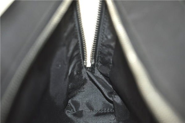 Authentic GUCCI Clutch Hand Bag Purse Leather 0141130 Black J8377