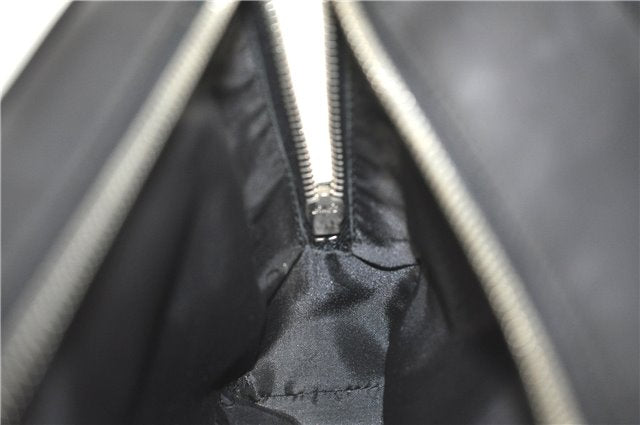 Authentic GUCCI Clutch Hand Bag Purse Leather 0141130 Black J8377