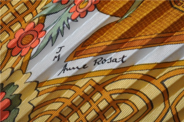 Authentic HERMES Pleats Scarf 