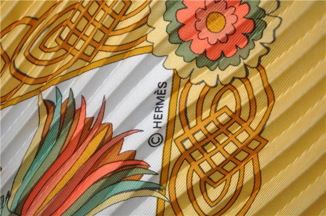 Authentic HERMES Pleats Scarf 