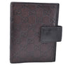 Authentic GUCCI Guccissima Agenda Notebook Cover Leather 115240 Brown J8413