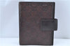 Authentic GUCCI Guccissima Agenda Notebook Cover Leather 115240 Brown J8413