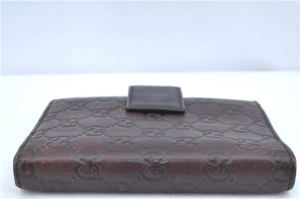Authentic GUCCI Guccissima Agenda Notebook Cover Leather 115240 Brown J8413