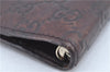 Authentic GUCCI Guccissima Agenda Notebook Cover Leather 115240 Brown J8413