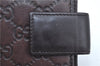Authentic GUCCI Guccissima Agenda Notebook Cover Leather 115240 Brown J8413