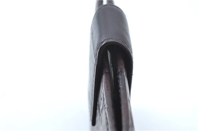 Authentic GUCCI Guccissima Agenda Notebook Cover Leather 115240 Brown J8413