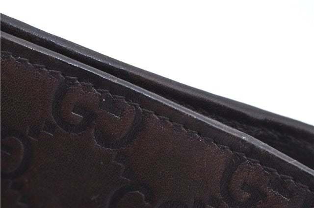 Authentic GUCCI Guccissima Agenda Notebook Cover Leather 115240 Brown J8413