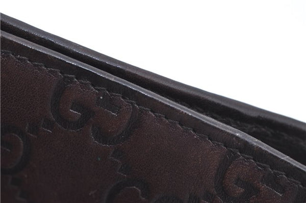 Authentic GUCCI Guccissima Agenda Notebook Cover Leather 115240 Brown J8413