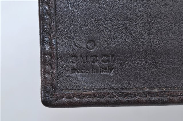 Authentic GUCCI Guccissima Agenda Notebook Cover Leather 115240 Brown J8413