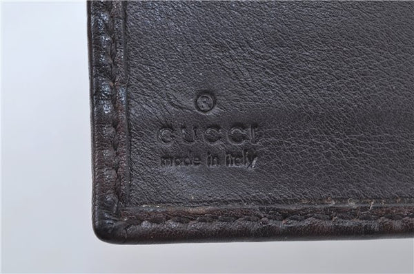 Authentic GUCCI Guccissima Agenda Notebook Cover Leather 115240 Brown J8413