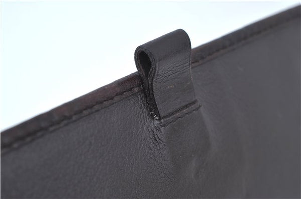 Authentic GUCCI Guccissima Agenda Notebook Cover Leather 115240 Brown J8413