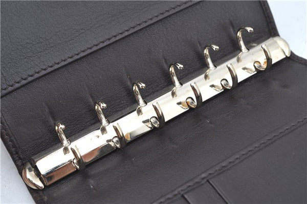 Authentic GUCCI Guccissima Agenda Notebook Cover Leather 115240 Brown J8413