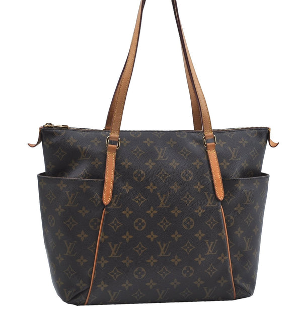 Authentic Louis Vuitton Monogram Totally MM Shoulder Tote Bag M41015 LV J8415