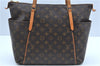 Authentic Louis Vuitton Monogram Totally MM Shoulder Tote Bag M41015 LV J8415