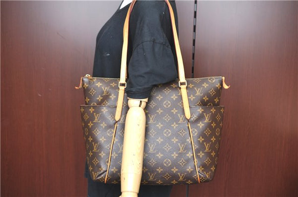 Authentic Louis Vuitton Monogram Totally MM Shoulder Tote Bag M41015 LV J8415