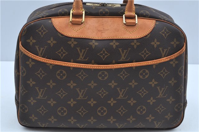 Authentic Louis Vuitton Monogram Deauville Hand Bag M47270 LV J8422